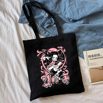 Shopper with anime print Demon Slayer / Nezuko