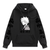 Oversized Hoodie with My Hero Academia anime print Black S