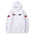 Oversized Hoodie with Naruto anime print White S