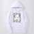 Oversize Hoodie mit Anime-Druck Spy x Family WEIß S H0299 фото