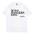 Oversize T-Shirt mit Print Evangelion Weiß S T0117 фото