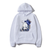 Oversized Hoodie with Genshin Impact Anime Print White S