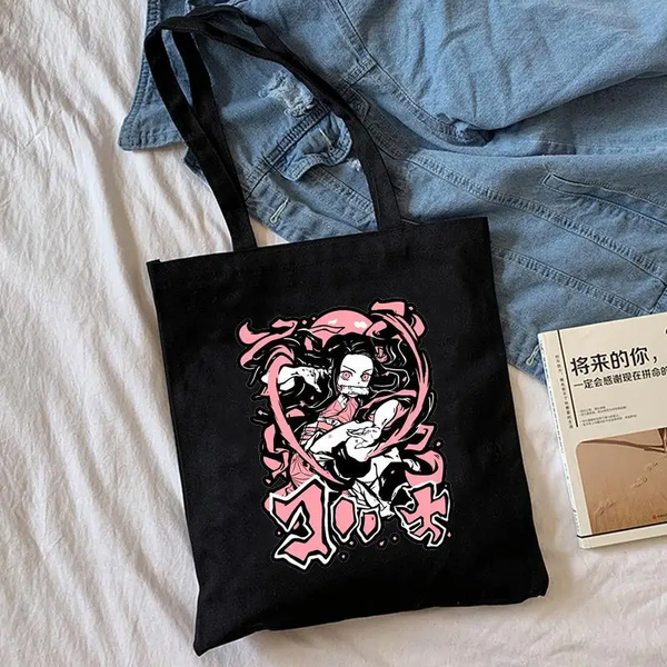 Shopper with anime print Demon Slayer / Nezuko