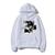 Oversized hoodie with Berserk anime print, white, size S