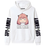 Oversize Hoodie mit Anime-Druck Spy x Family WEIß S H0291 фото