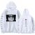 Oversized Hoodie with Naruto anime print White S