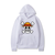 Oversized Hoodie with One Piece anime print White S