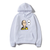 Oversized Hoodie with Onepunchman anime print White S