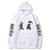 Oversize Hoodie mit Anime-DruckJujutsu KaisenWEIß S H0213 фото