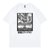 Oversize T-Shirt mit Print Evangelion Weiß S T0122 фото