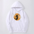 Oversized Hoodie with Haikyu! Anime Print White S