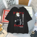 Oversized T-Shirt with Print Tokyo Revengers Black S