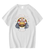 Oversized T-Shirt with Print Onepunchman White S