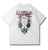 Oversized T-Shirt with Print jujutsu kaisen White S