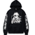 Oversized Hoodie with Jujutsu Kaisen anime print Black S