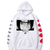 Oversize Hoodie mit Anime-Druck Naruto WEIß S H0259 фото