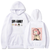 Oversize Hoodie mit Anime-Druck Spy x Family WEIß S H0300 фото