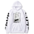 Oversized hoodie with Darling in the FranXX anime print WHITE S