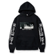 Oversize Hoodie mit Death Note Anime Print SCHWARZ S H0103 фото 1