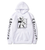 Oversized hoodie with Bungo Stray Dogs anime print WHITE S