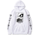 Oversized Hoodie with My Hero Academia anime print White S