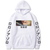 Oversized Hoodie with One Piece anime print White S