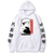 Oversize Hoodie mit Anime-DruckJujutsu KaisenWEIß S H0230 фото