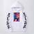 Oversize Hoodie with Demon Slayer Anime Print WHITE S