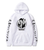 Oversized hoodie with Bungo Stray Dogs anime print WHITE S