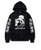 Oversized Hoodie with Jujutsu Kaisen anime print Black S