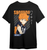 Oversize T-Shirt z nadrukiem Haikyu! Czarny S