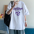 Oversized T-Shirt with Print Genshin Impact White S