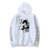 Oversized hoodie with Bungo Stray Dogs anime print WHITE S