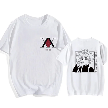 Oversize T-Shirt z nadrukiem Hunter x Hunter Biały S