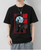 Oversize T-Shirt mit Print Evangelion Schwarz S T0119 фото