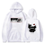 Oversized Hoodie with Tokyo Ghoul anime print White S