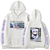 Oversized Hoodie with Hunter x Hunter anime print White S