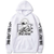 Oversized Hoodie with Jujutsu Kaisen anime print White S