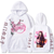 Oversize Hoodie mit Demon Slayer Anime Print WEIß S H0116 фото