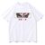 Oversized T-Shirt with Print Bleach White S