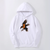 Oversized Hoodie with Haikyu! Anime Print White S