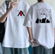 Oversize T-Shirt z nadrukiem Hunter x Hunter Biały S