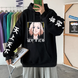 Oversized Hoodie with Tokyo Revengers anime print Black S