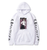 Oversized hoodie with Bungo Stray Dogs anime print WHITE S