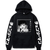 Oversized hoodie with Chainsaw man anime print BLACK S