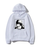 Oversized hoodie with Bungo Stray Dogs anime print WHITE S