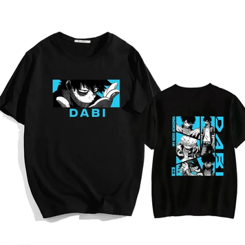 Oversized T-Shirt with Print My Hero Academia Black S