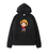 Oversized Hoodie with One Piece anime print Black S