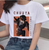 Oversized T-Shirt with Print Bungo Stray Dogs White S