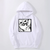 Oversized Hoodie with JoJo's Bizarre Adventure anime print White S